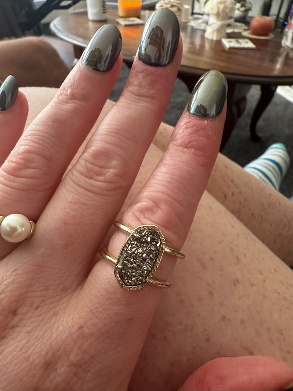Kendra Scott Textured Open Gold Ring